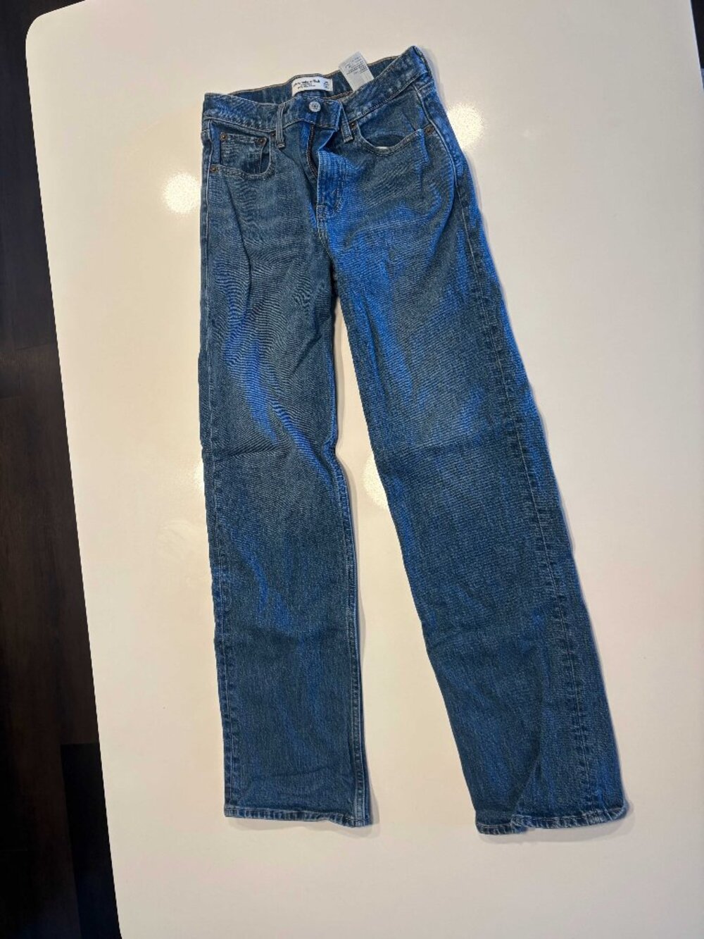 Abercrombie & Fitch High Rise 90's Relaxed Wide Leg Jeans Size 25 — Medium Wash